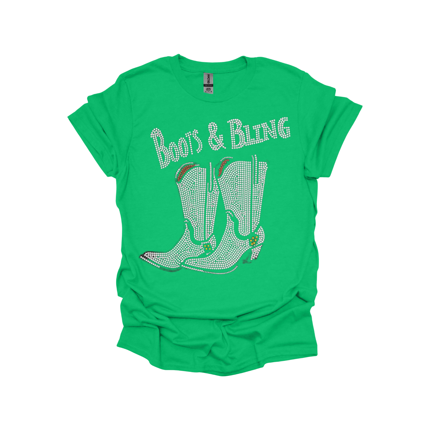Boots & Bling Western Graphic T-Shirt – Country Style Rhinestone Tee