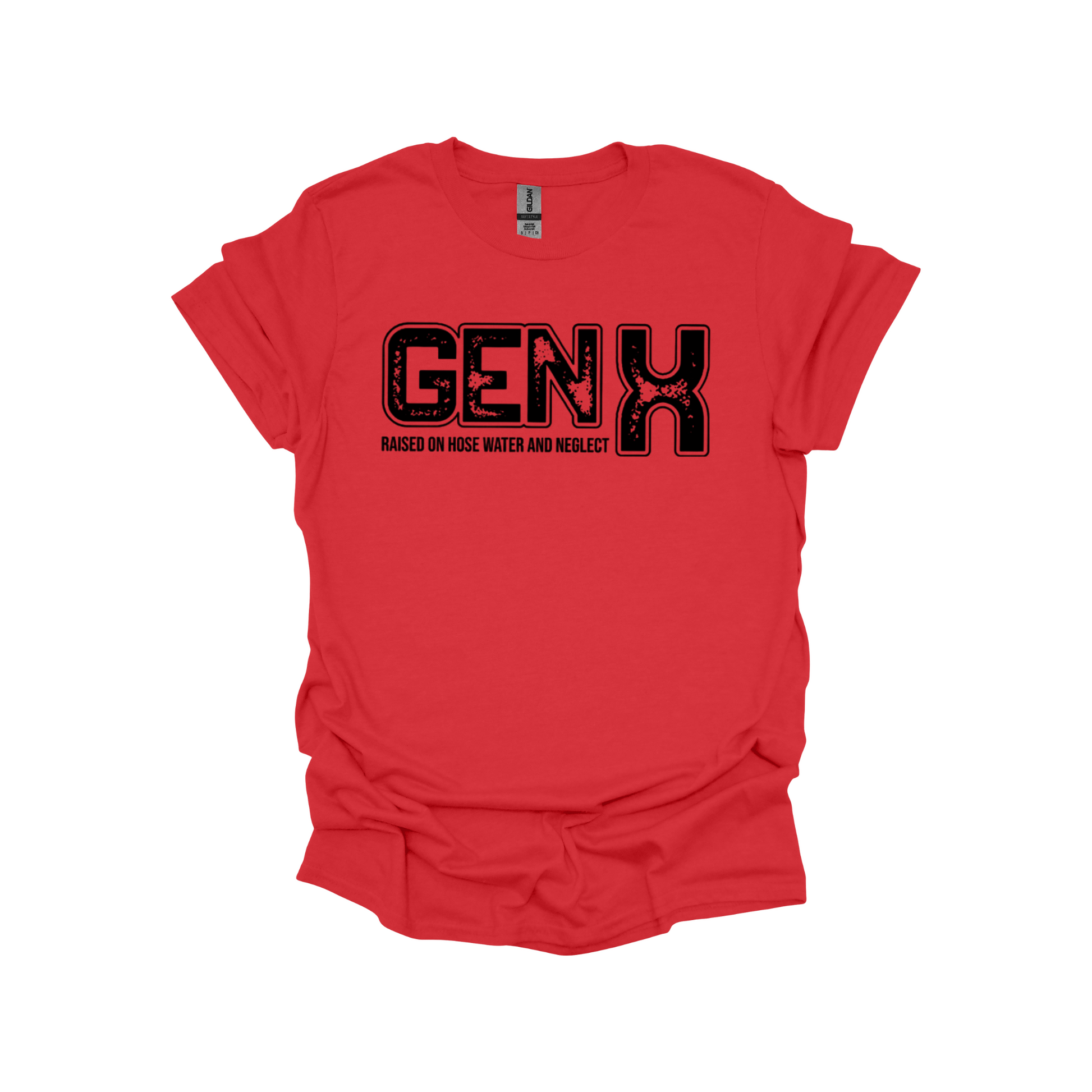 GEN X T-Shirt – Raised on Hose Water and Neglect | Funny Vintage Gen X Tee