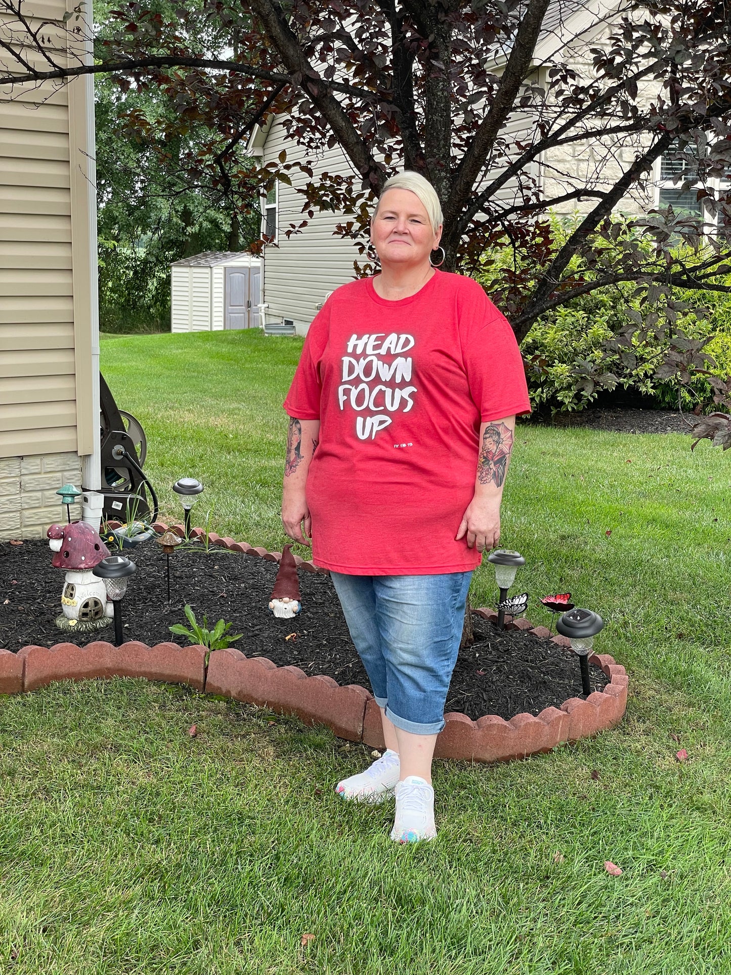 Head Down Focus Up Graphic T-shirt