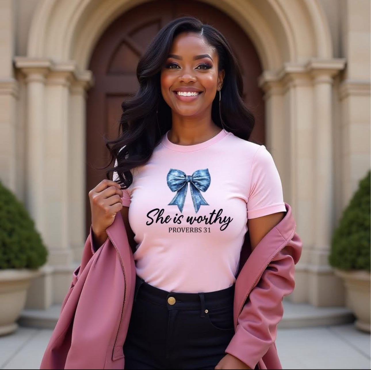 She Is Worthy Graphic T-shirt