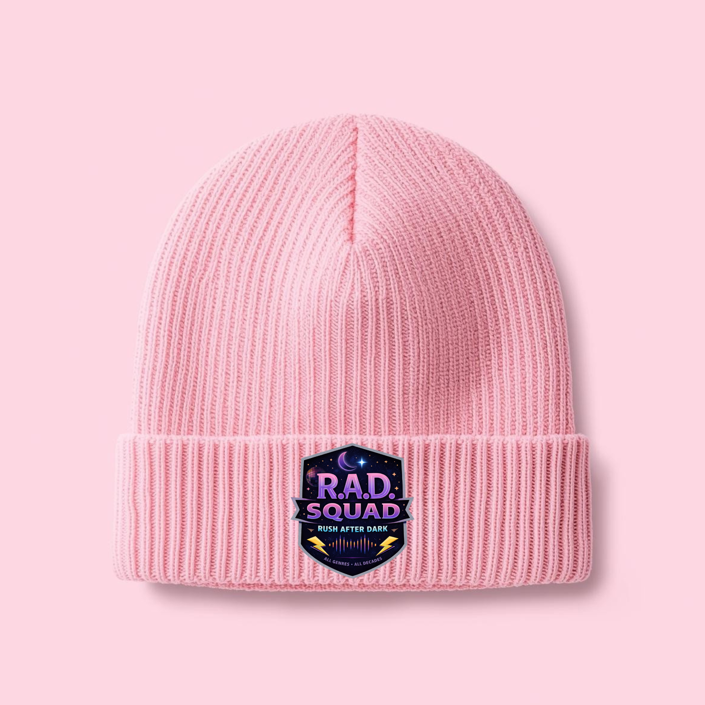 Rush After Dark Beanie | Music Logo Knit Hat for DJs & Music Lovers