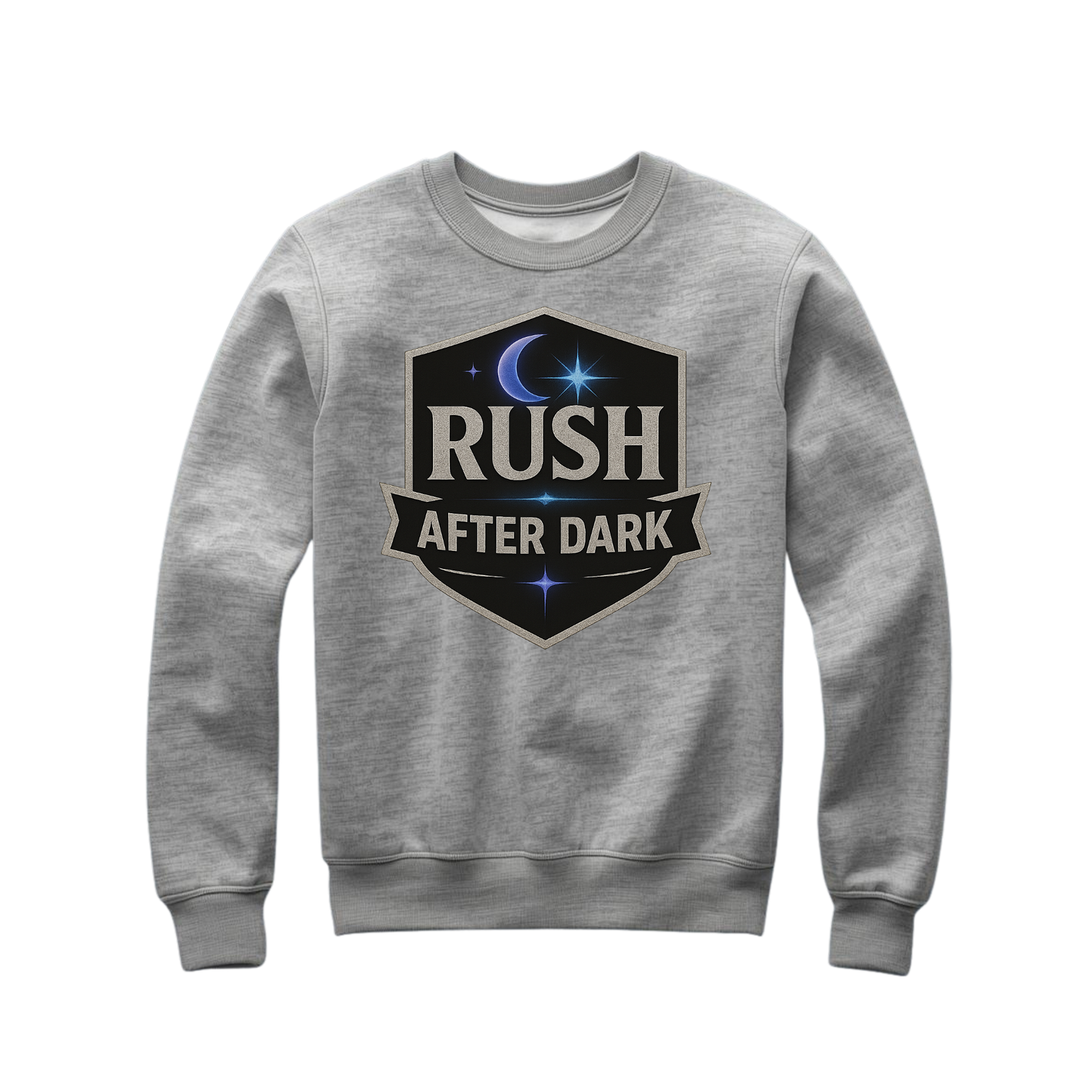 Rush After Dark Shield | Retro Night Sweatshirt