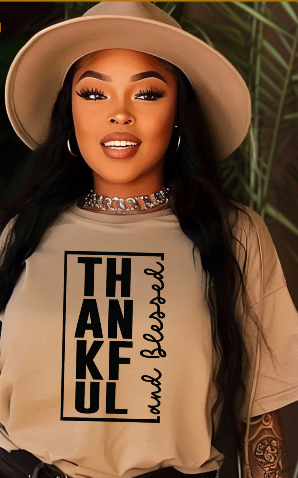 Thankful and Blessed Inspirational T-shirt