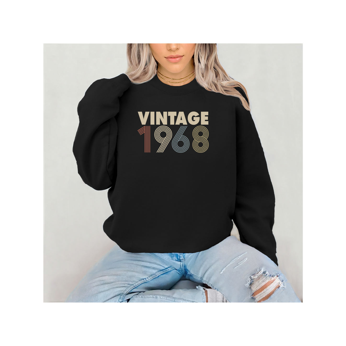 Vintage 1968 Graphic T or Sweatshirt β Classic Retro Style for Legends