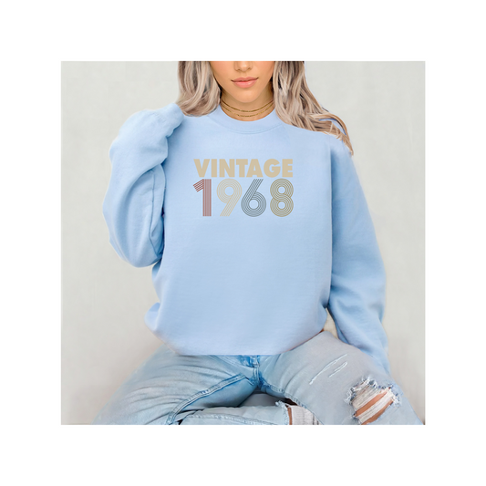Vintage 1968 Graphic T or Sweatshirt – Classic Retro Style for Legends
