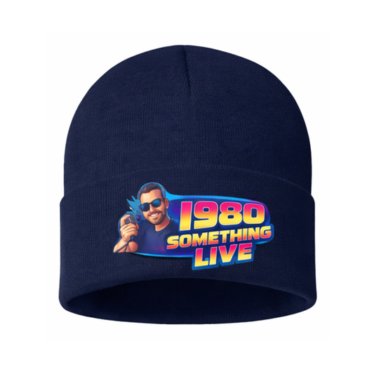 1980 Something LIVE Beanie Hat | Retro 80s Beanie