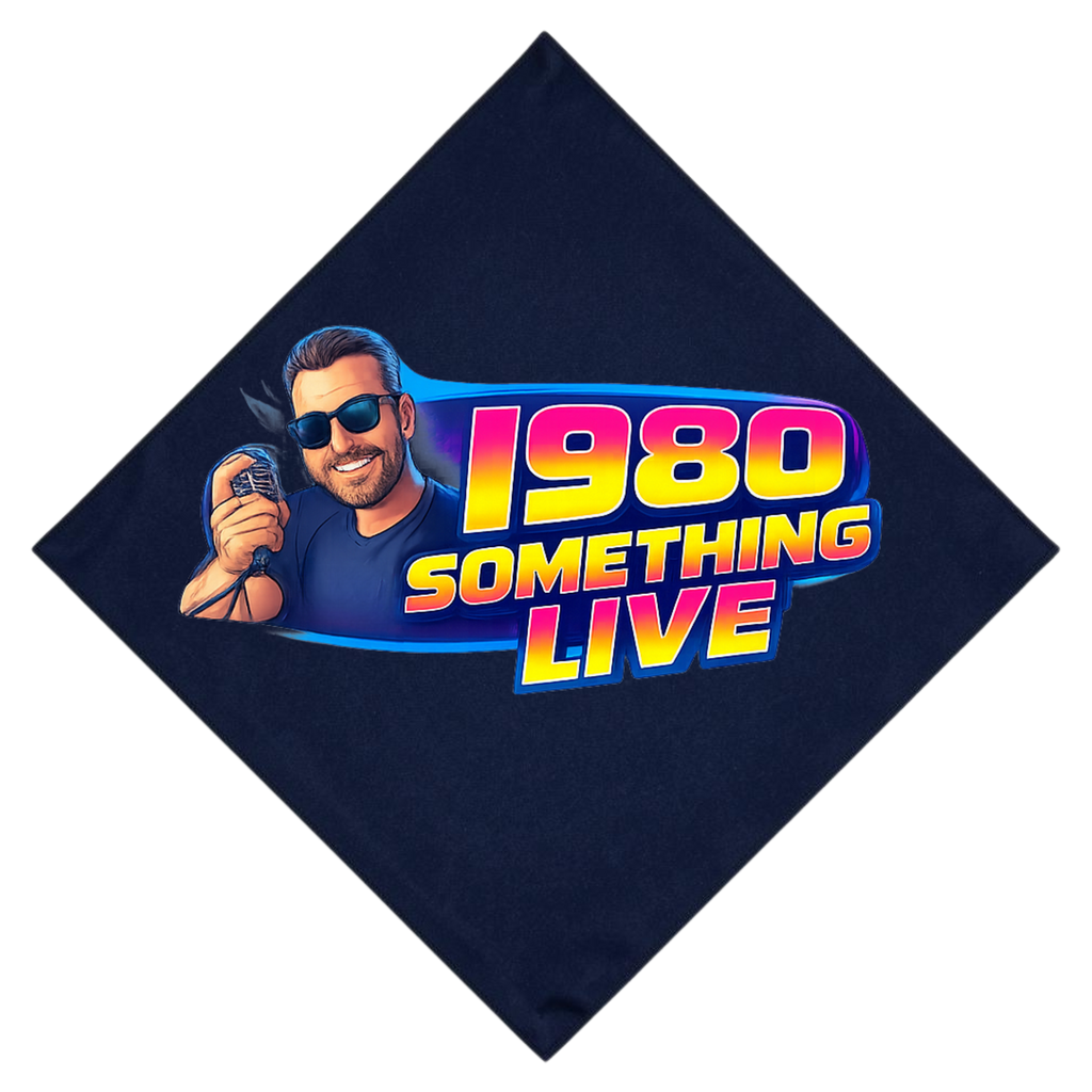 1980 Something LIVE! Retro Bandana – Classic Gen X Throwback Accessory