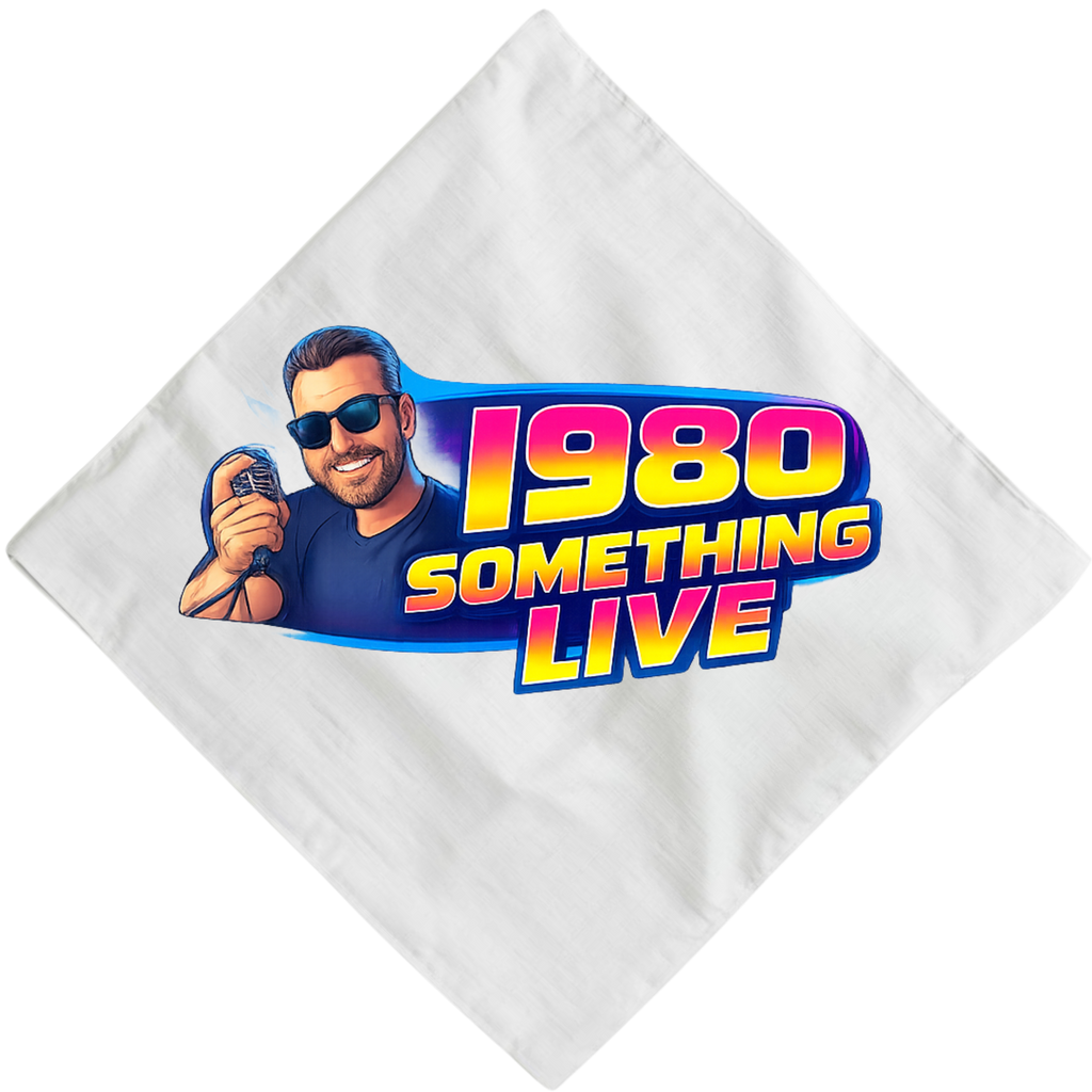 1980 Something LIVE! Retro Bandana – Classic Gen X Throwback Accessory
