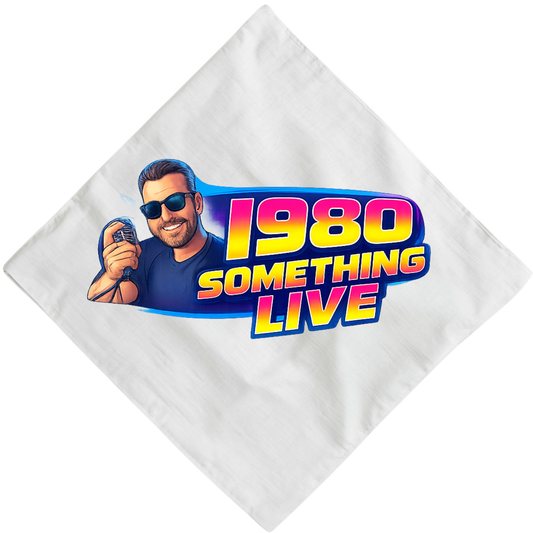 1980 Something LIVE! Retro Bandana – Classic Gen X Throwback Accessory