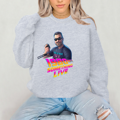 1980 Something LIVE! Hoodie – Classic Gen X Cool with Retro Neon Energy