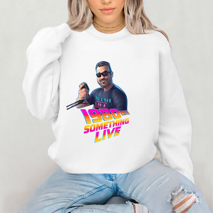 1980 Something LIVE! Hoodie – Classic Gen X Cool with Retro Neon Energy