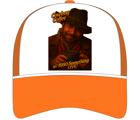 Cowboy Coffee 1980 Something LIVE! Retro Trucker Hat | GenXEr & Things