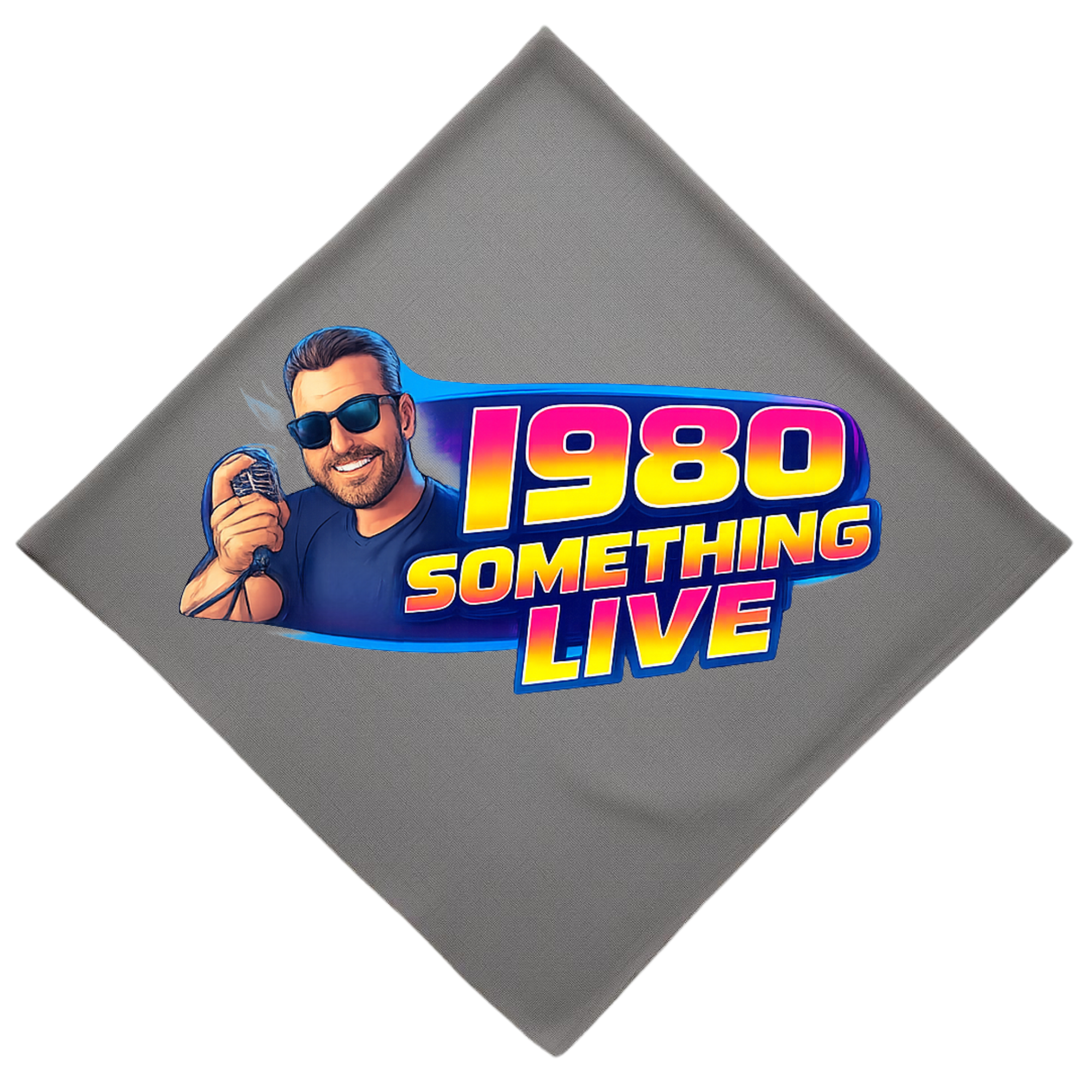1980 Something LIVE! Retro Bandana – Classic Gen X Throwback Accessory