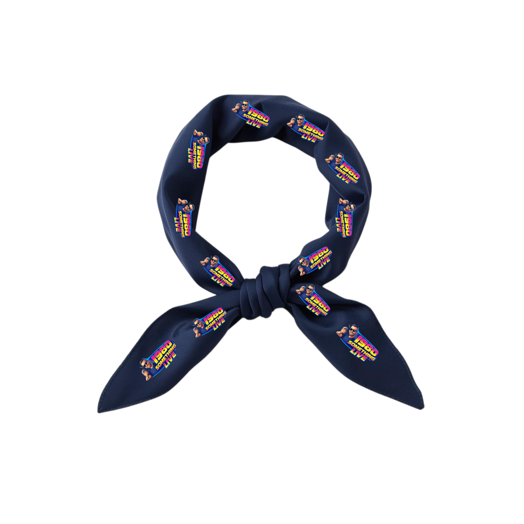 1980 Something LIVE! Retro Bandana – Classic Gen X Throwback Accessory