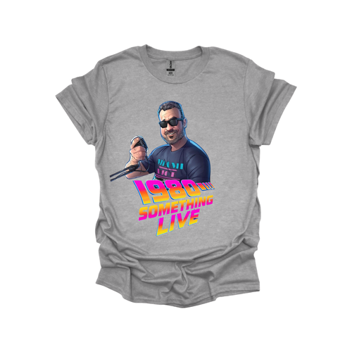 1980 Something LIVE! T-shirt – Classic Gen X Cool with Retro Neon Energy