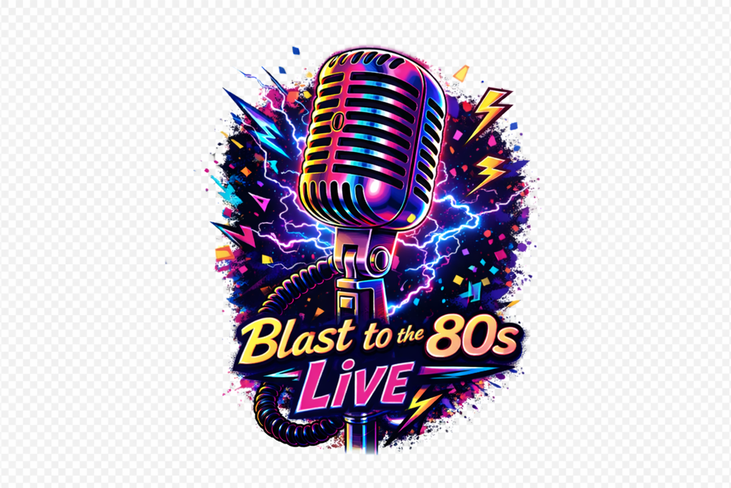 Blast to the 80s Live Stickers | Retro Radio, Music & Neon Nostalgia Decals