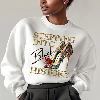 Stepping Into Black History – Luxe Heels Statement Tee 👠✨