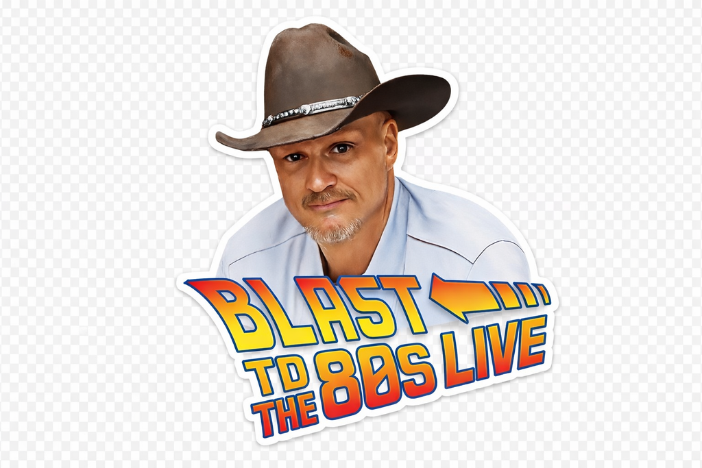 Blast to the 80s Live Stickers | Retro Radio, Music & Neon Nostalgia Decals