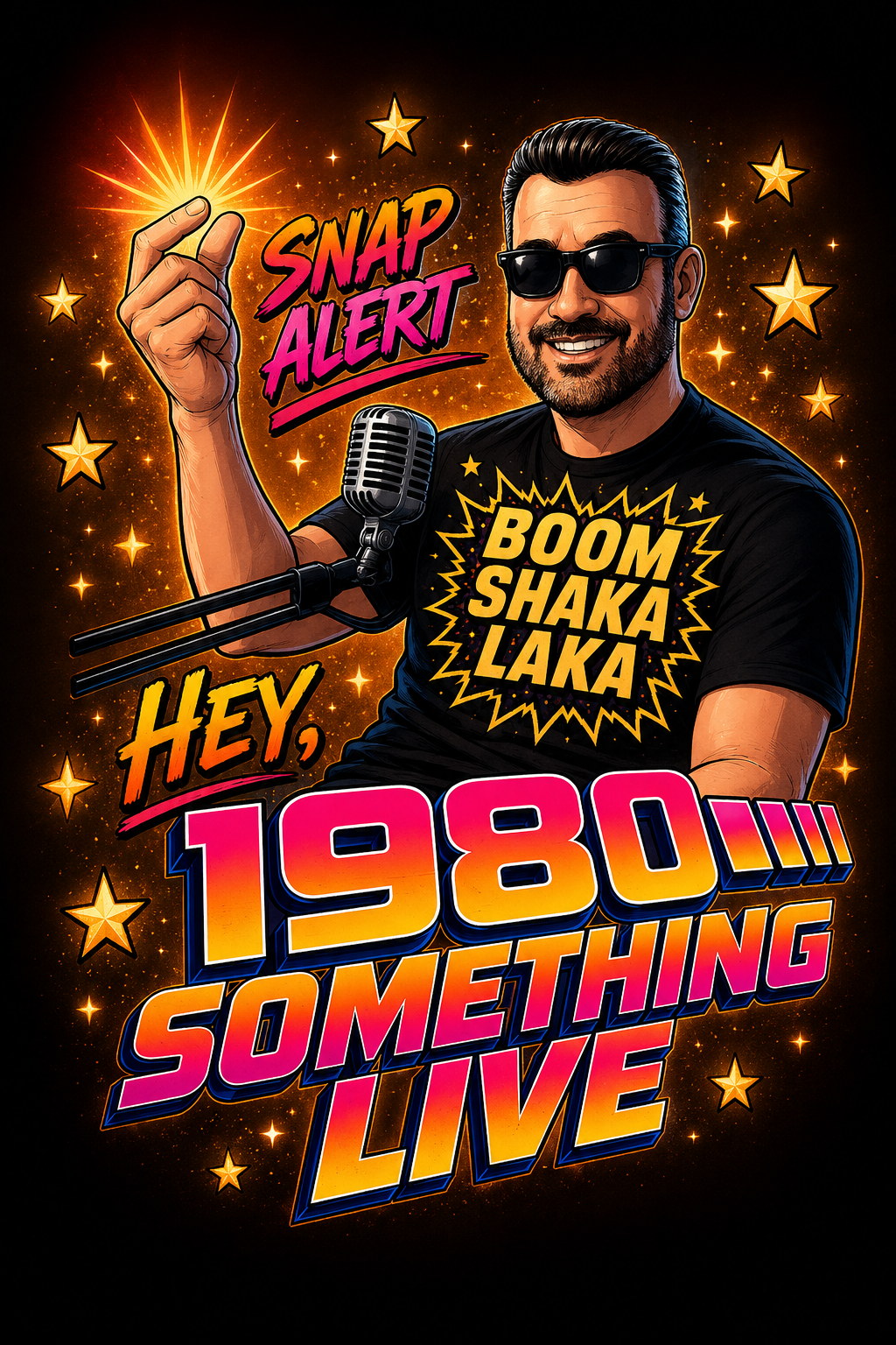 BOOM SHAKA LAKA! & Many More Retro Gen X Stickers – 1980 Something LIVE Exclusive