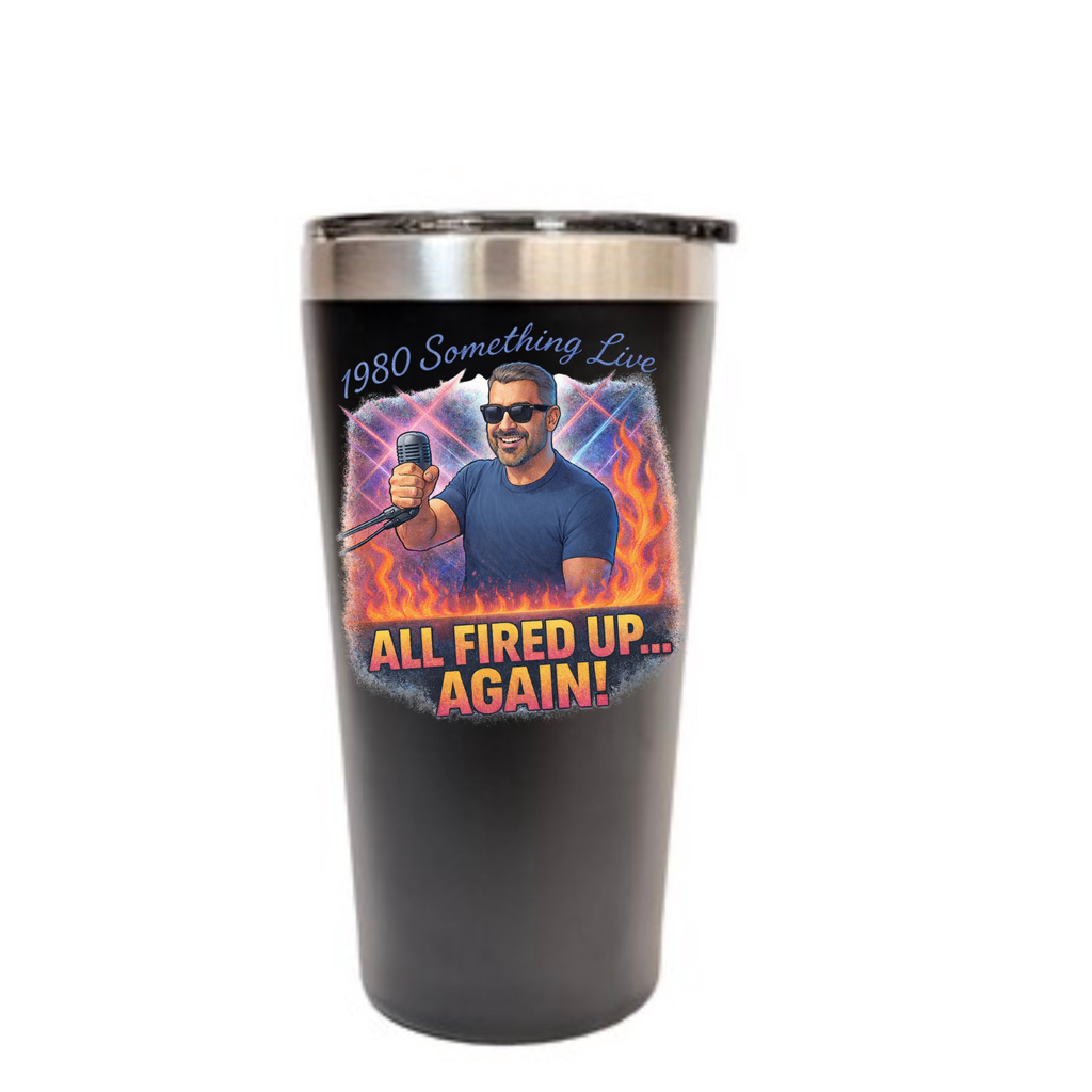 1980 Something LIVE Tumbler | Retro Gen X Drinkware