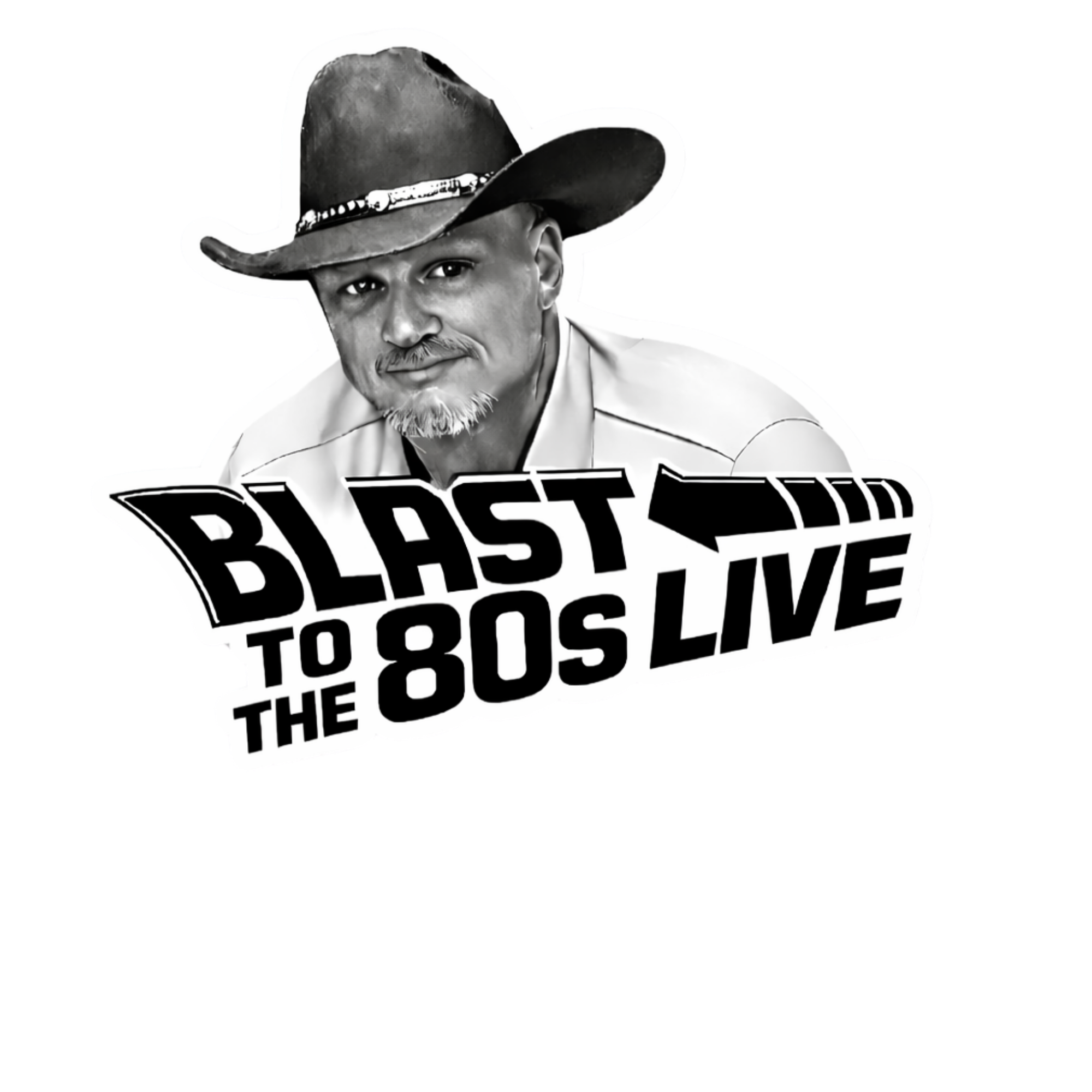Blast to the 80s Live Stickers | Retro Radio, Music & Neon Nostalgia Decals