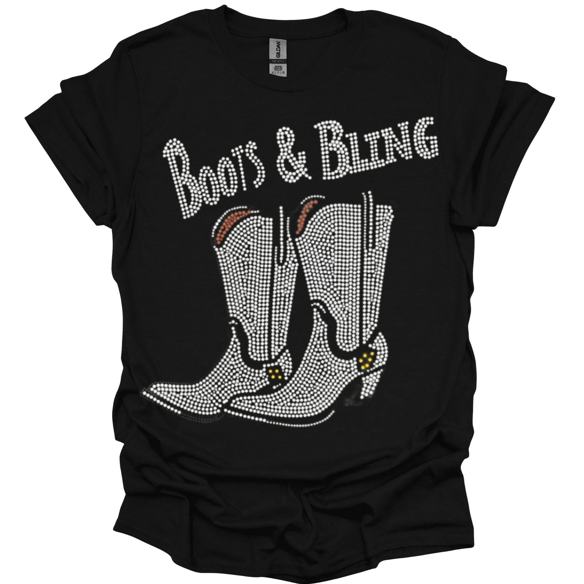 Boots & Bling Western Graphic T-Shirt – Country Style Rhinestone Tee