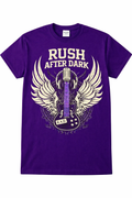 Rush After Dark Vintage Rock T-Shirt – Winged Guitar Graphic Tee for Gen X Music Lovers