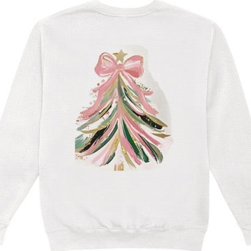 Pink Christmas Tree T-shirt, Long Sleeve T or Sweatshirt