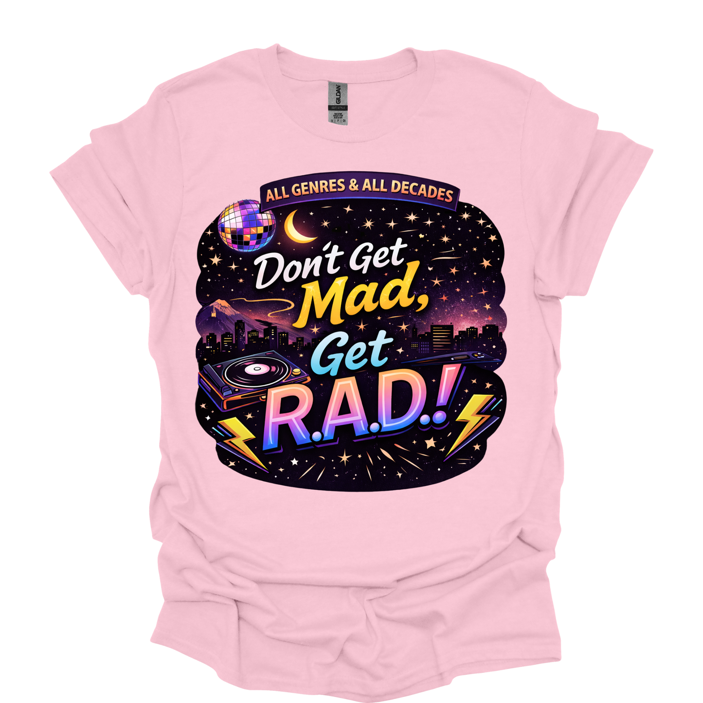 Don’t Get Mad Get R.A.D. | Retro Music T-shirt