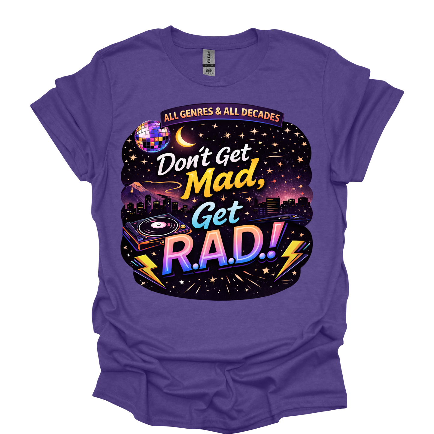 Don’t Get Mad Get R.A.D. | Retro Music T-shirt