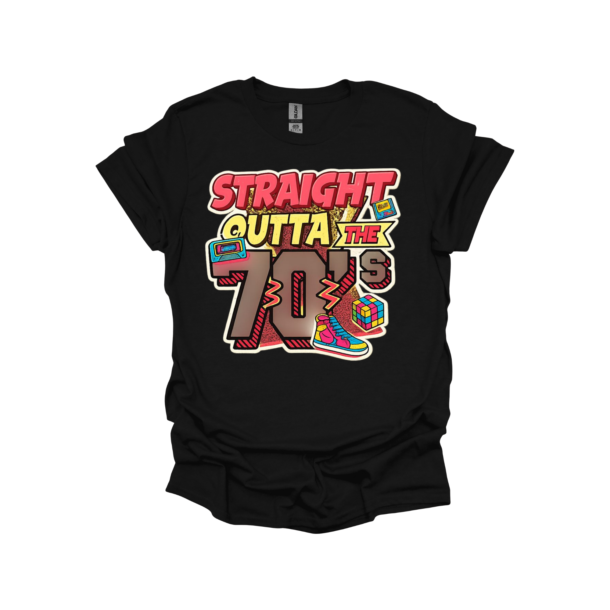 Straight Outta the 70’s Retro Graphic T-Shirt or Sweatshirt – Vintage Vibes for Proud 1970s Babies