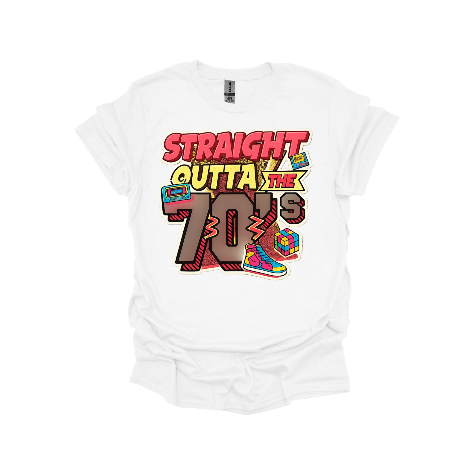 Straight Outta the 70’s Retro Graphic T-Shirt or Sweatshirt – Vintage Vibes for Proud 1970s Babies