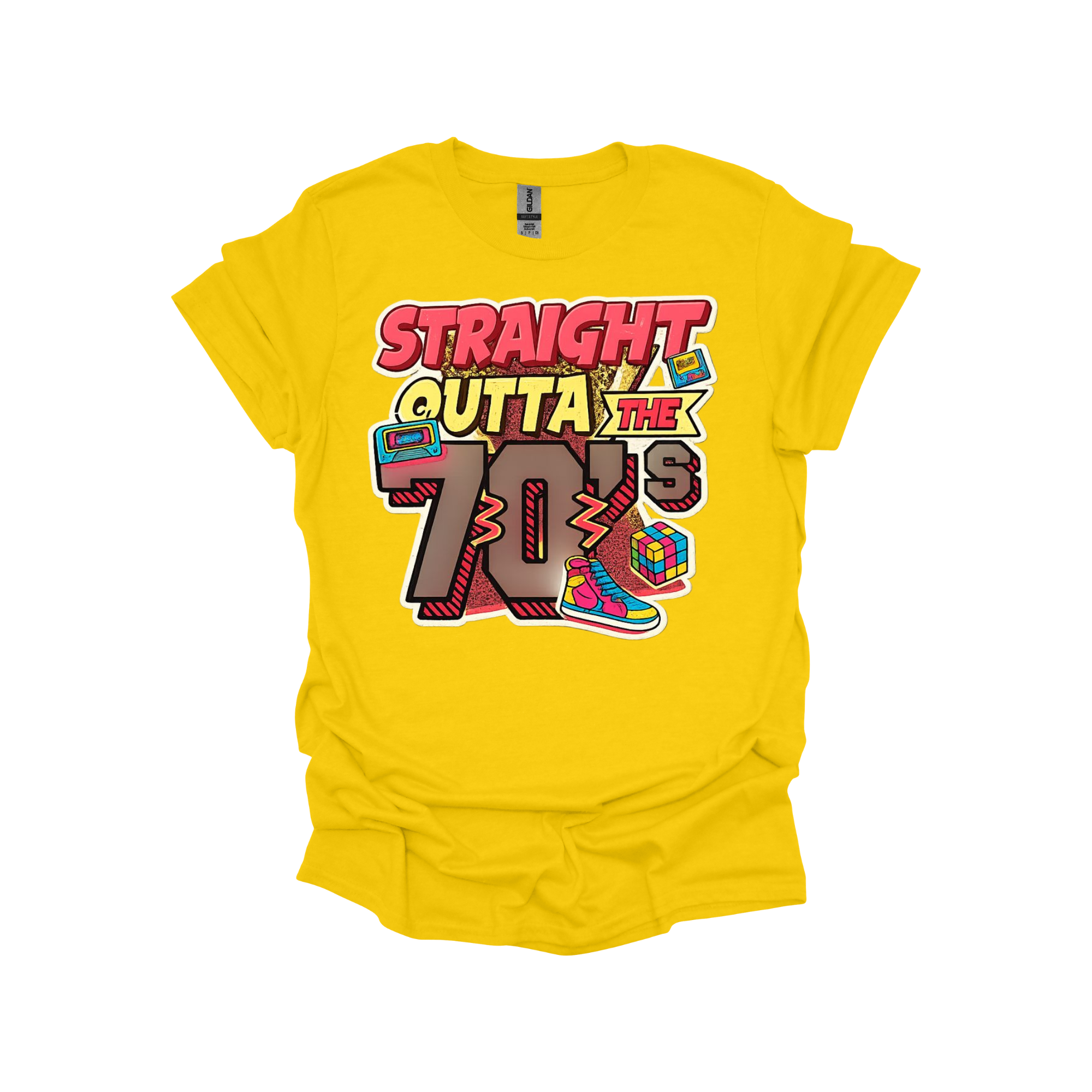 Straight Outta the 70’s Retro Graphic T-Shirt or Sweatshirt – Vintage Vibes for Proud 1970s Babies