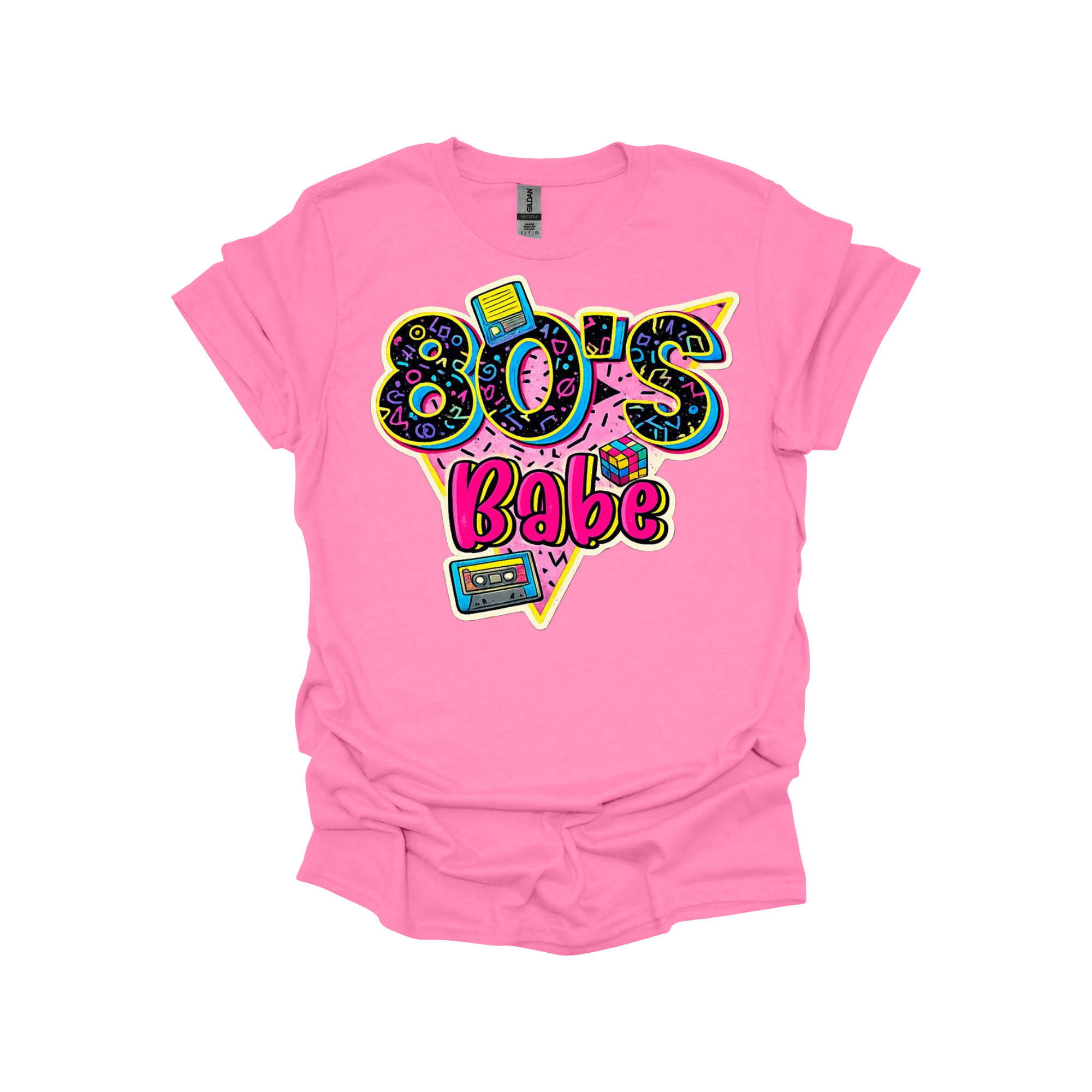80’s Babe Retro Graphic T-Shirt or Sweatshirt – Neon Throwback Vibes for Gen X & 1980s Lovers