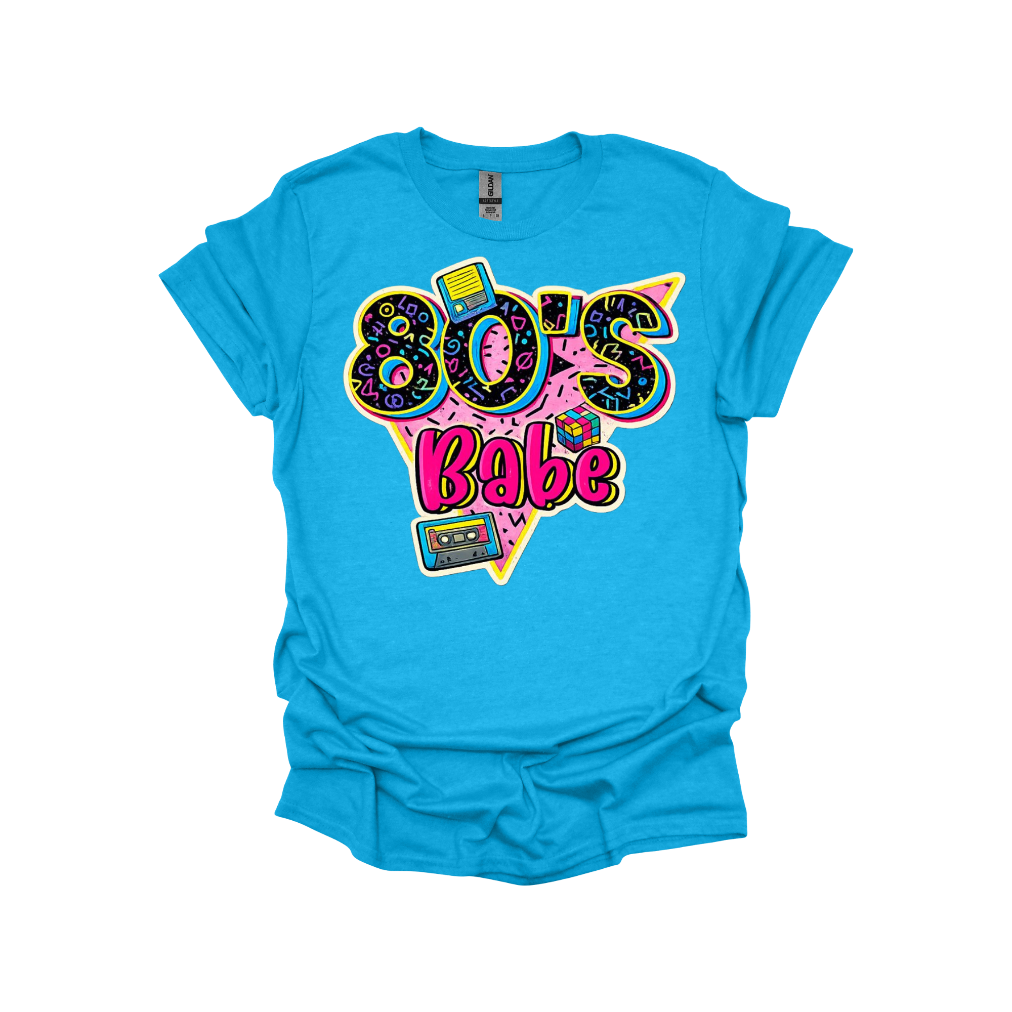 80’s Babe Retro Graphic T-Shirt or Sweatshirt – Neon Throwback Vibes for Gen X & 1980s Lovers