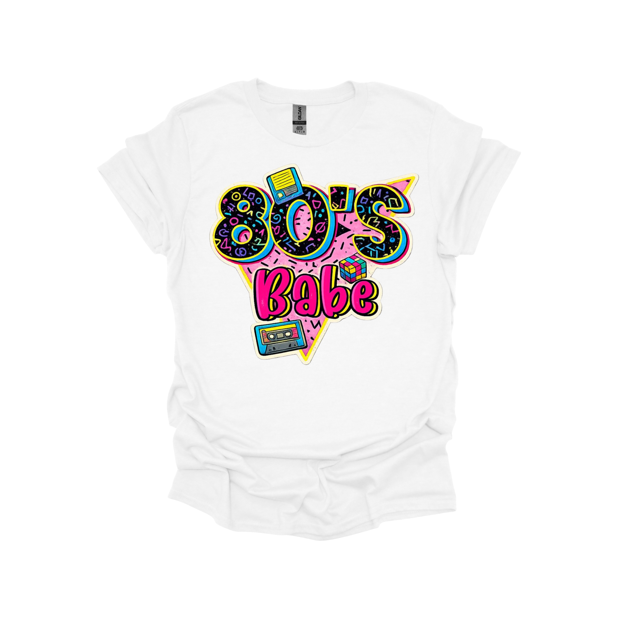 80’s Babe Retro Graphic T-Shirt or Sweatshirt – Neon Throwback Vibes for Gen X & 1980s Lovers