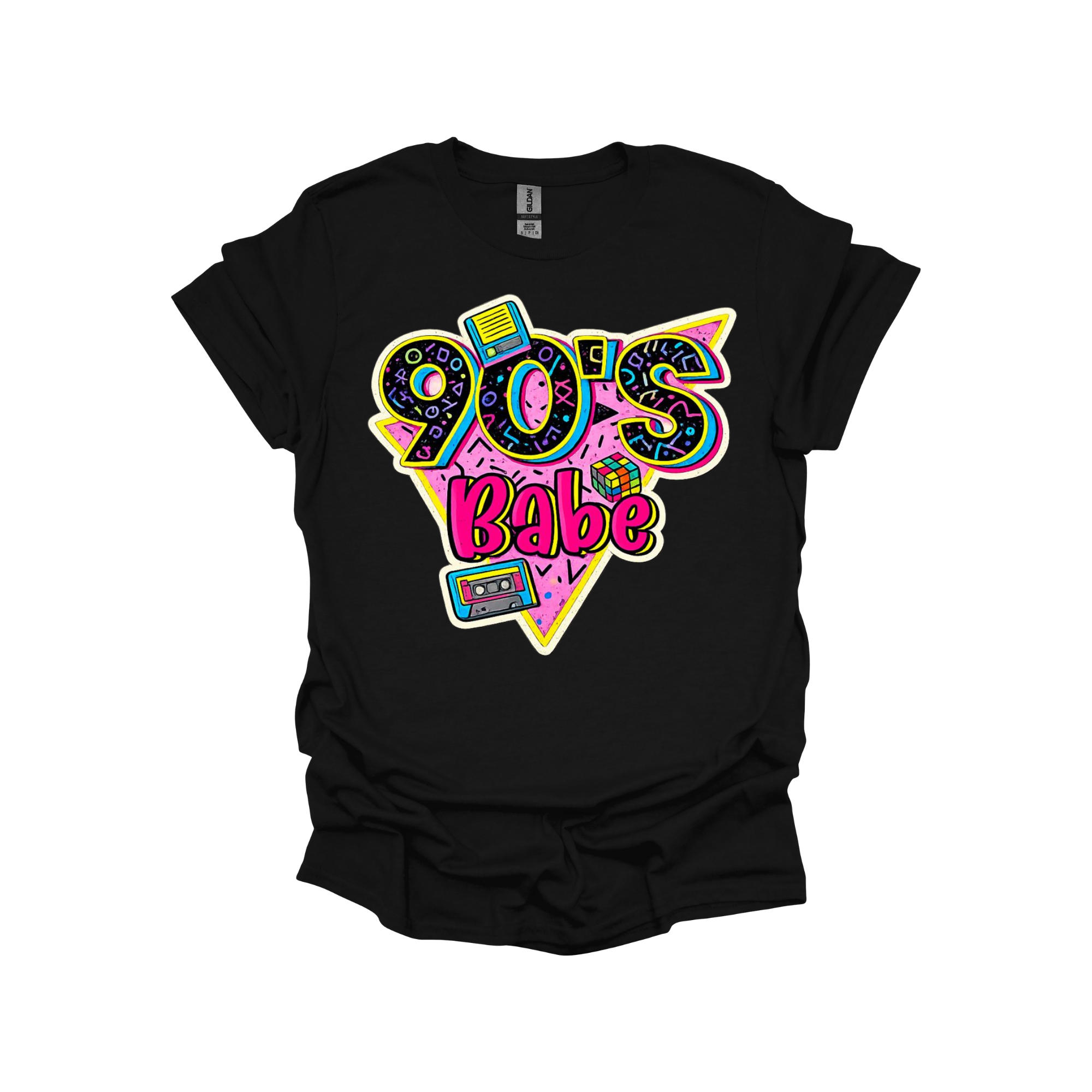 90’s Babe Retro Graphic T-Shirt or Sweatshirt – Colorful Throwback Vibes for Gen X & 90s Lovers