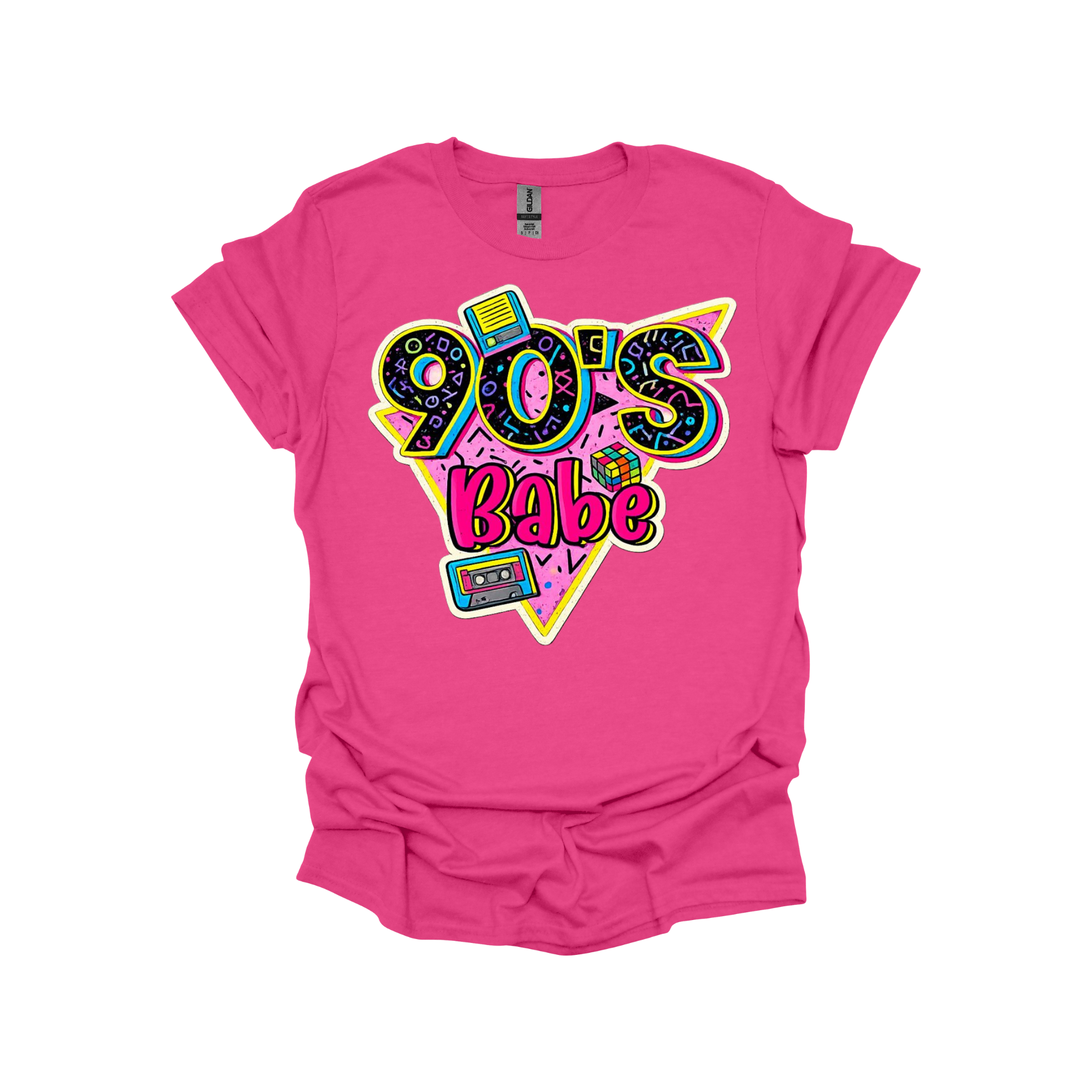 90’s Babe Retro Graphic T-Shirt or Sweatshirt – Colorful Throwback Vibes for Gen X & 90s Lovers