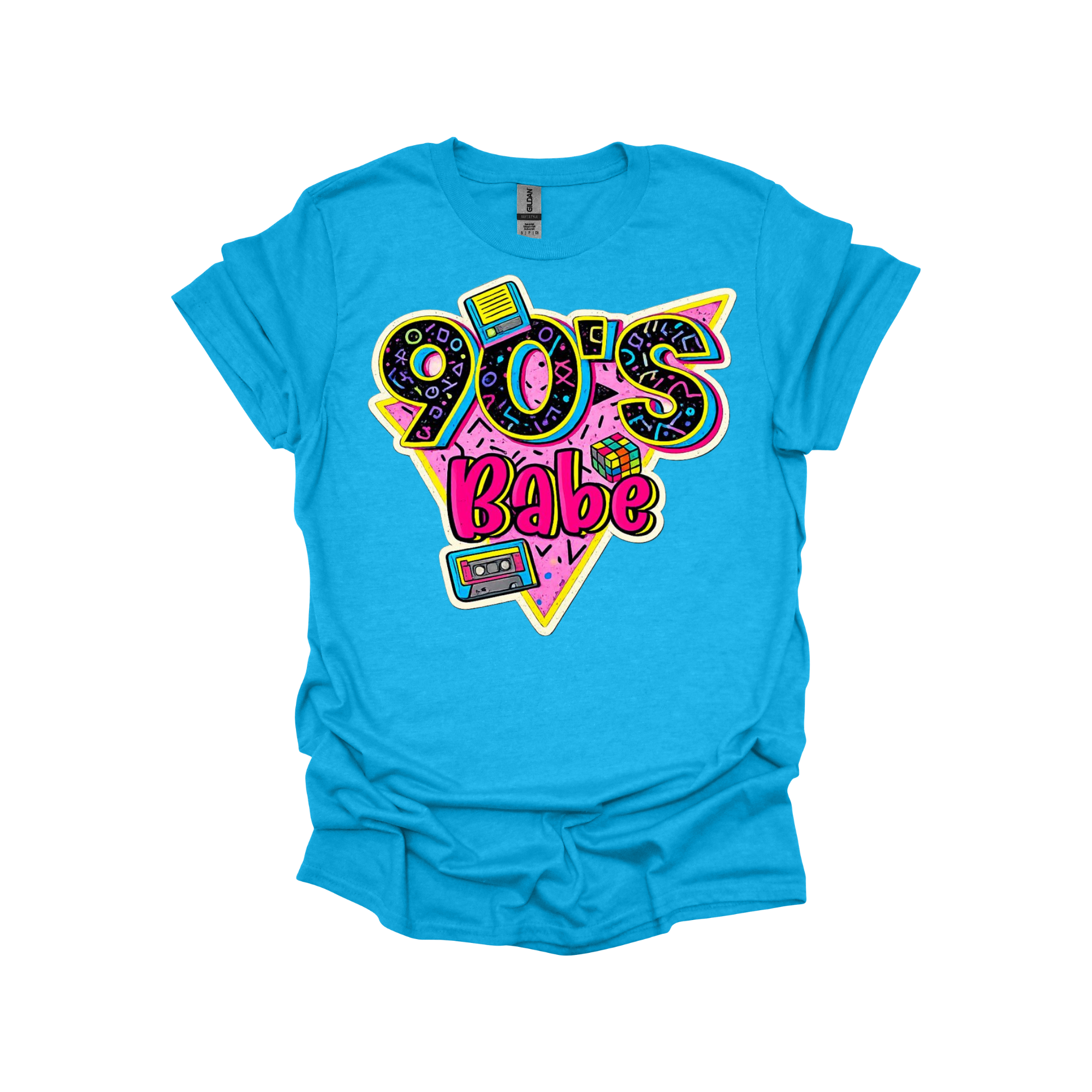 90’s Babe Retro Graphic T-Shirt or Sweatshirt – Colorful Throwback Vibes for Gen X & 90s Lovers