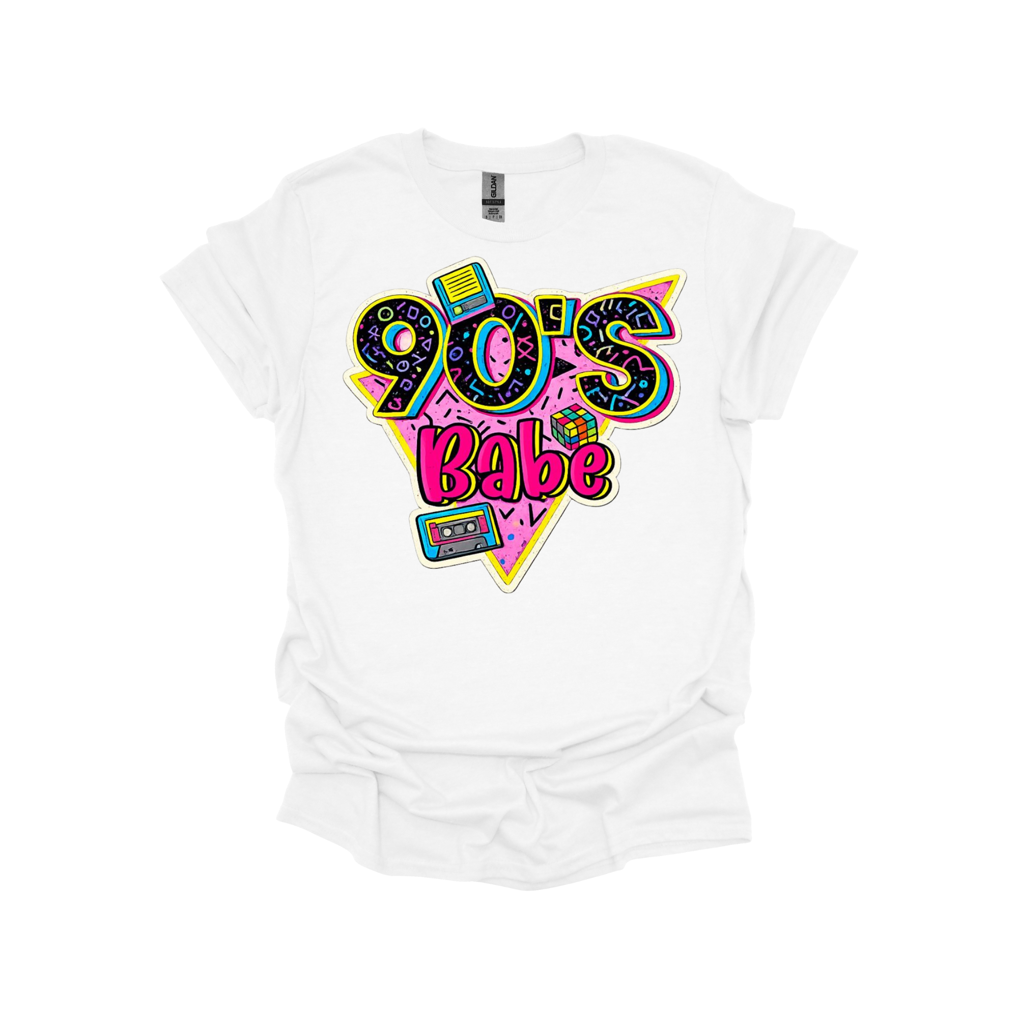90’s Babe Retro Graphic T-Shirt or Sweatshirt – Colorful Throwback Vibes for Gen X & 90s Lovers