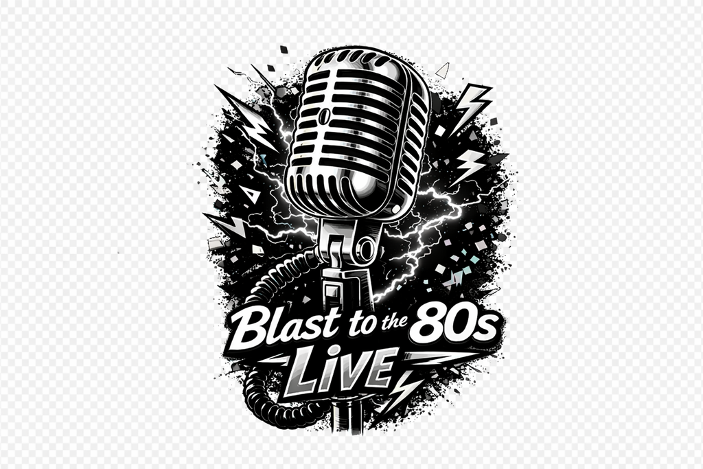 Blast to the 80s Live Stickers | Retro Radio, Music & Neon Nostalgia Decals