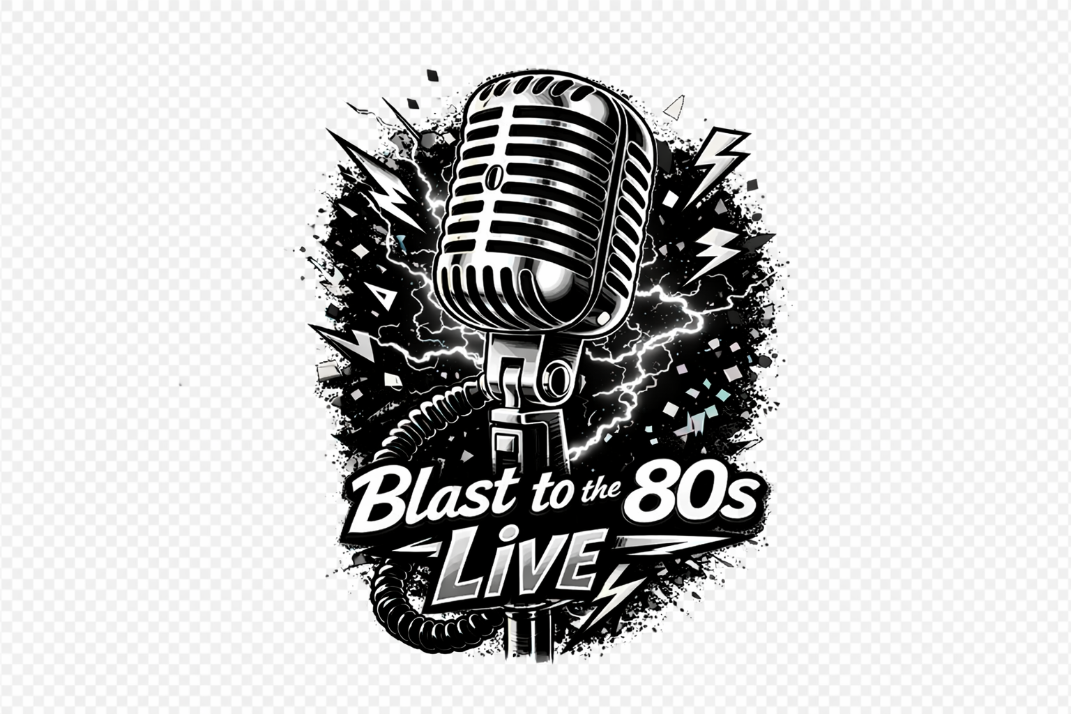 Blast to the 80s Live Stickers | Retro Radio, Music & Neon Nostalgia Decals