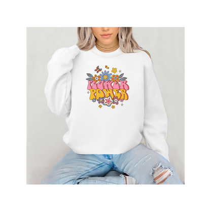 Retro Flower Power Groovy 70s Vibes Graphic T or Sweatshirt