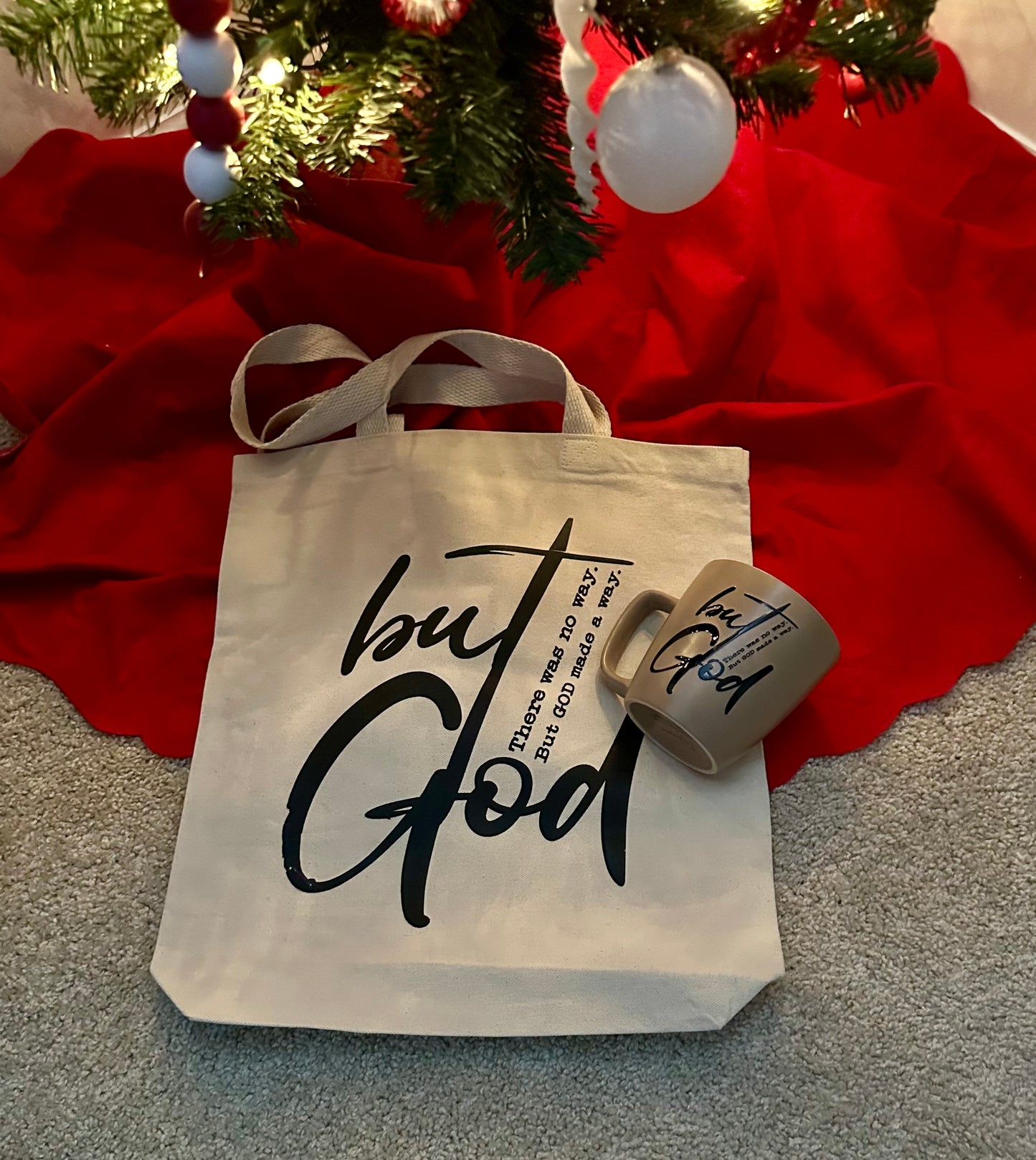 “But God” Inspirational Tote & Mug Gift Set