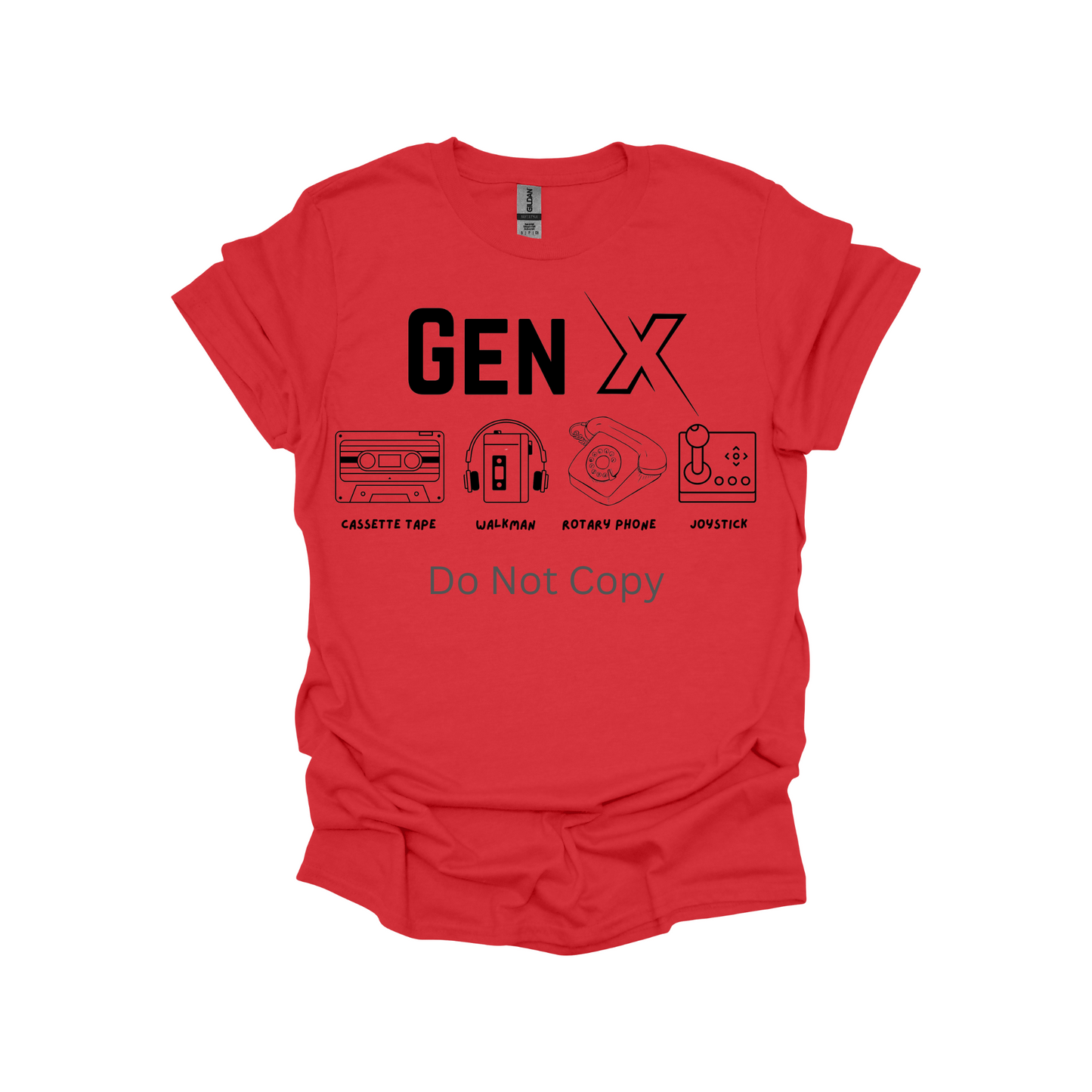 Gen X Cassette Tape DTF Transfer ONLY - This is NOT a T-Shirt