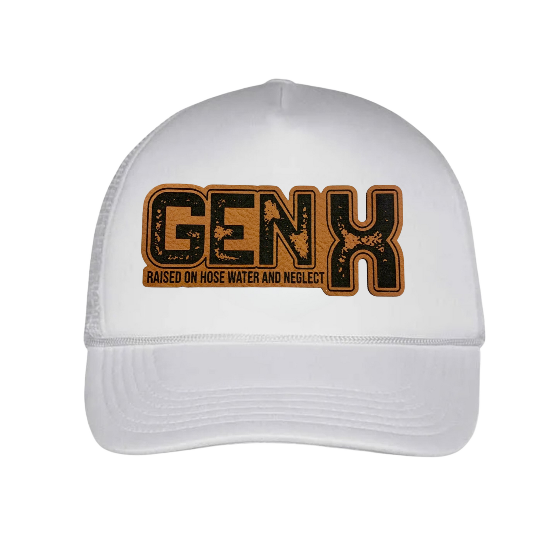 GEN X Trucker Hat – Raised on Hose Water and Neglect | Retro Funny Gen X Hat