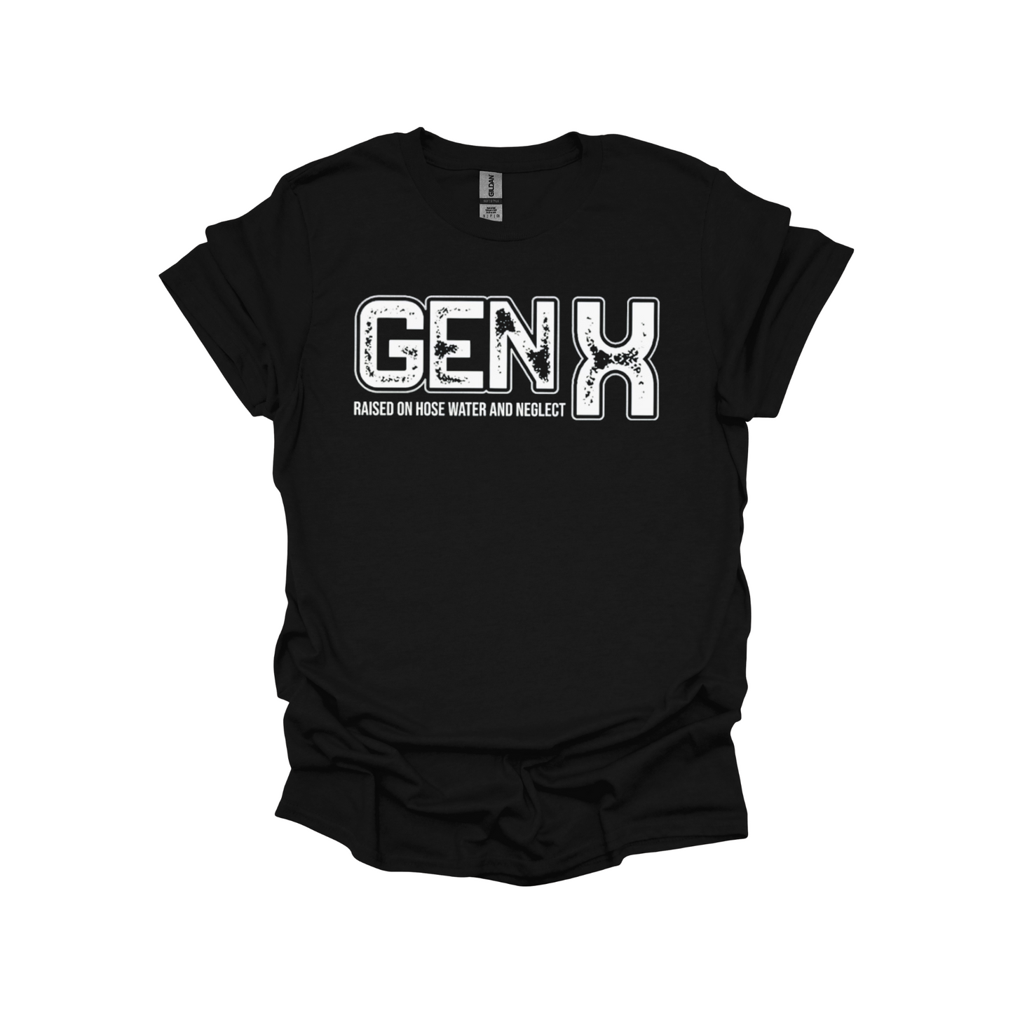 GEN X T-Shirt – Raised on Hose Water and Neglect | Funny Vintage Gen X Tee