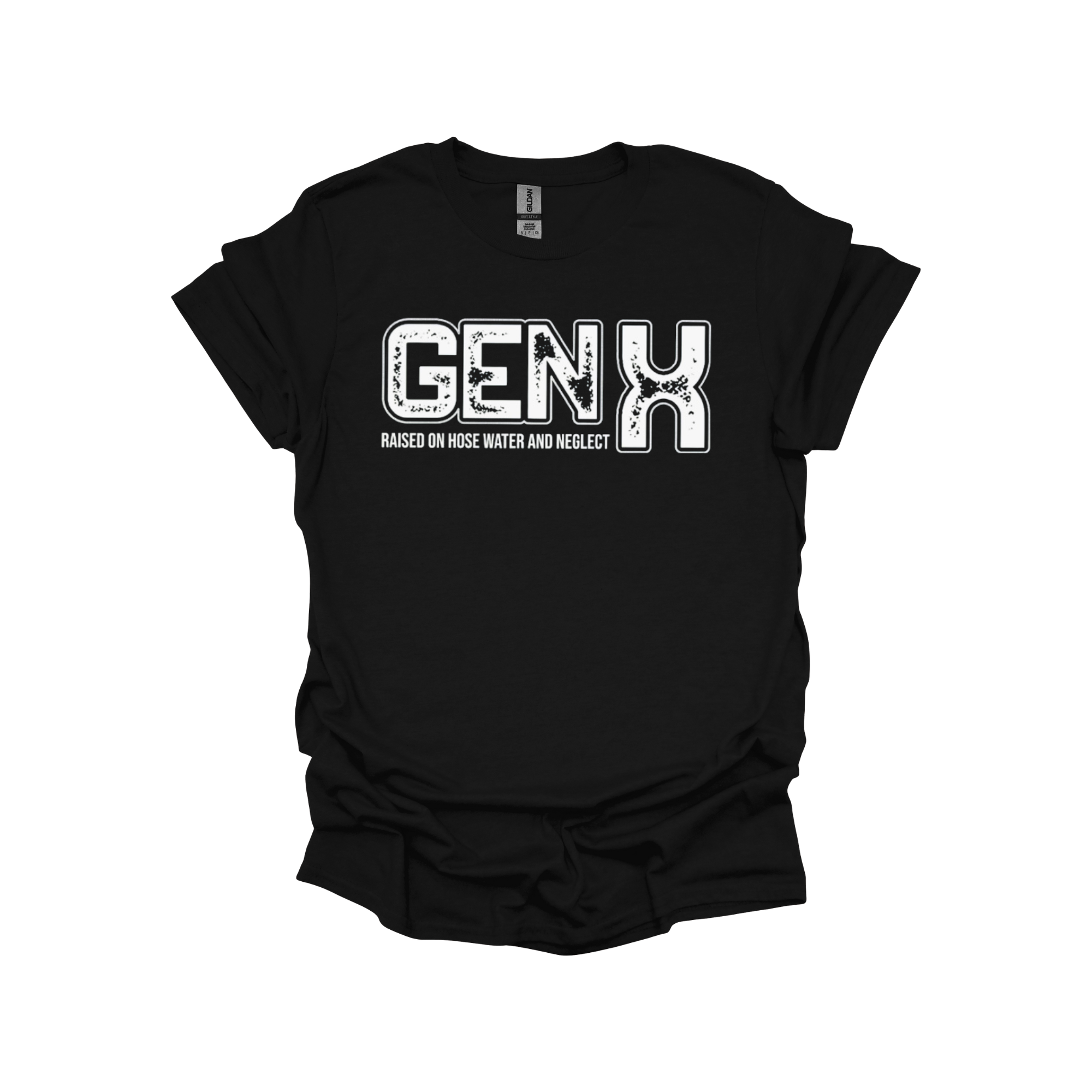 GEN X T-Shirt – Raised on Hose Water and Neglect | Funny Vintage Gen X Tee