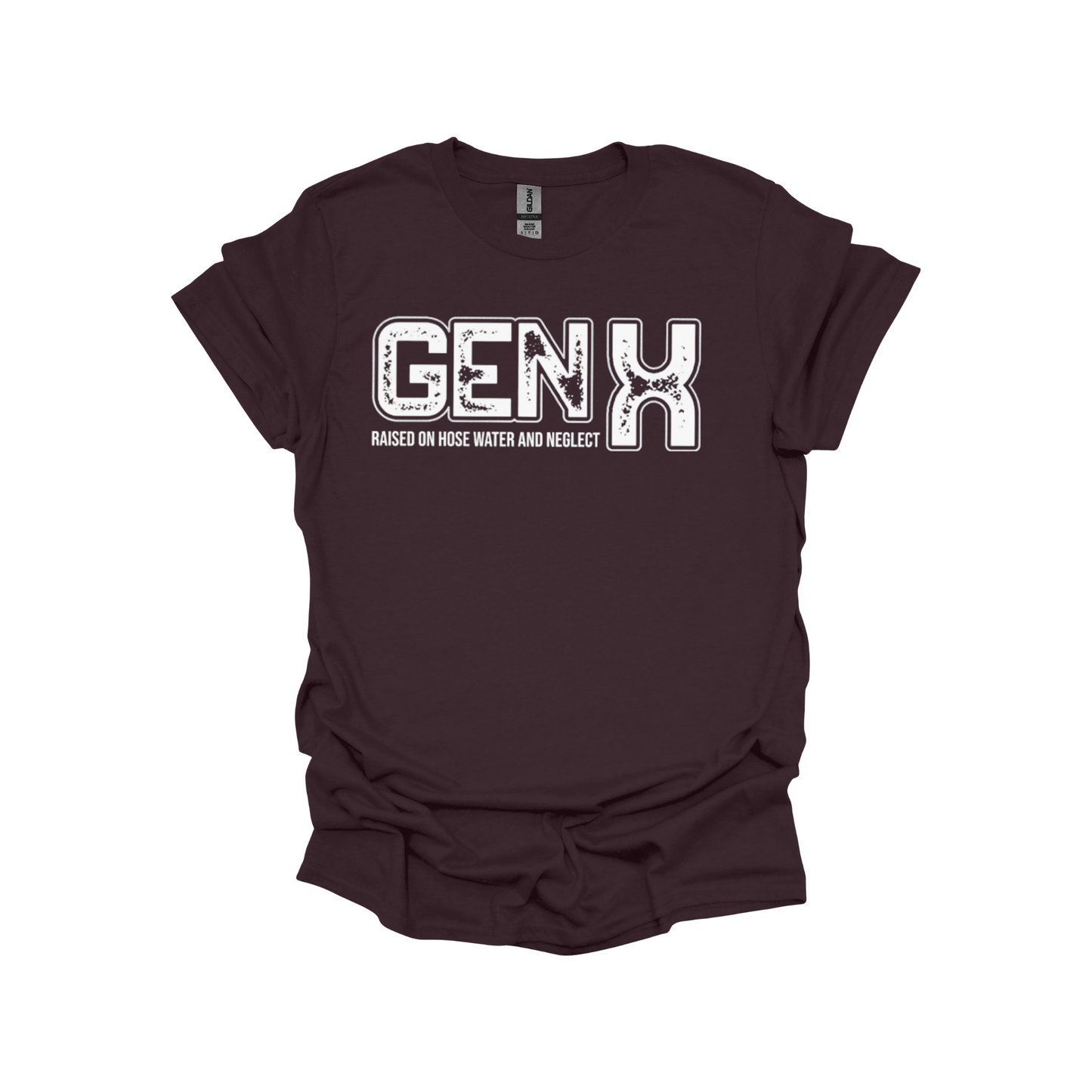 GEN X T-Shirt – Raised on Hose Water and Neglect | Funny Vintage Gen X Tee