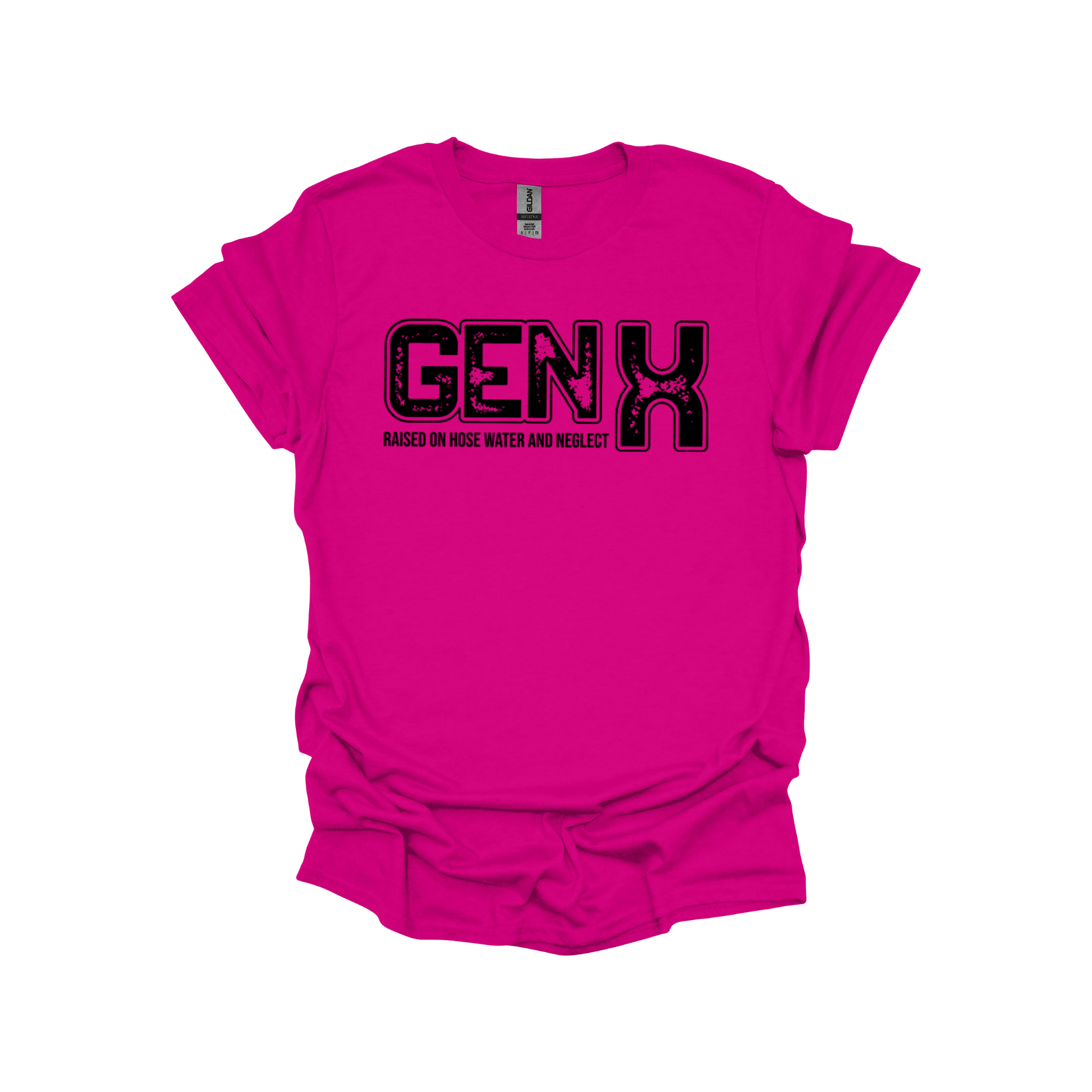 GEN X T-Shirt – Raised on Hose Water and Neglect | Funny Vintage Gen X Tee